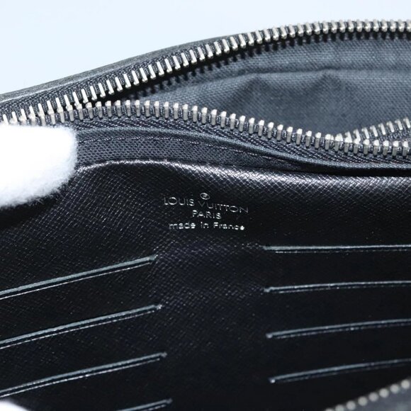 LOUIS VUITTON Taiga Pavel Clutch Bag Ardoise M32902 LV Auth BA1530 - Picture 10 of 16